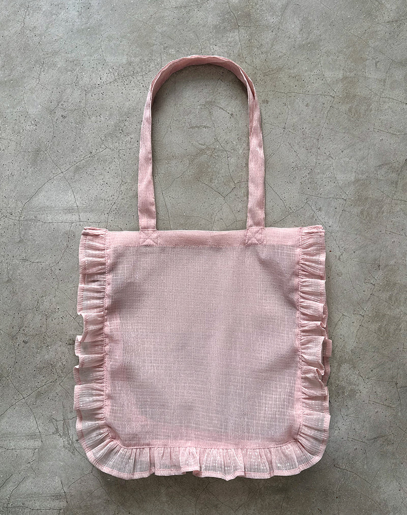 Bolso Brinana de gasa texturizada rosa