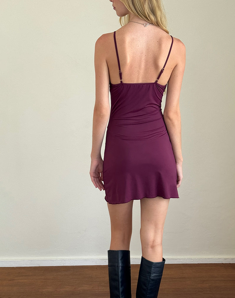 Imagen del minivestido Britney en Smooth Slinky Berry