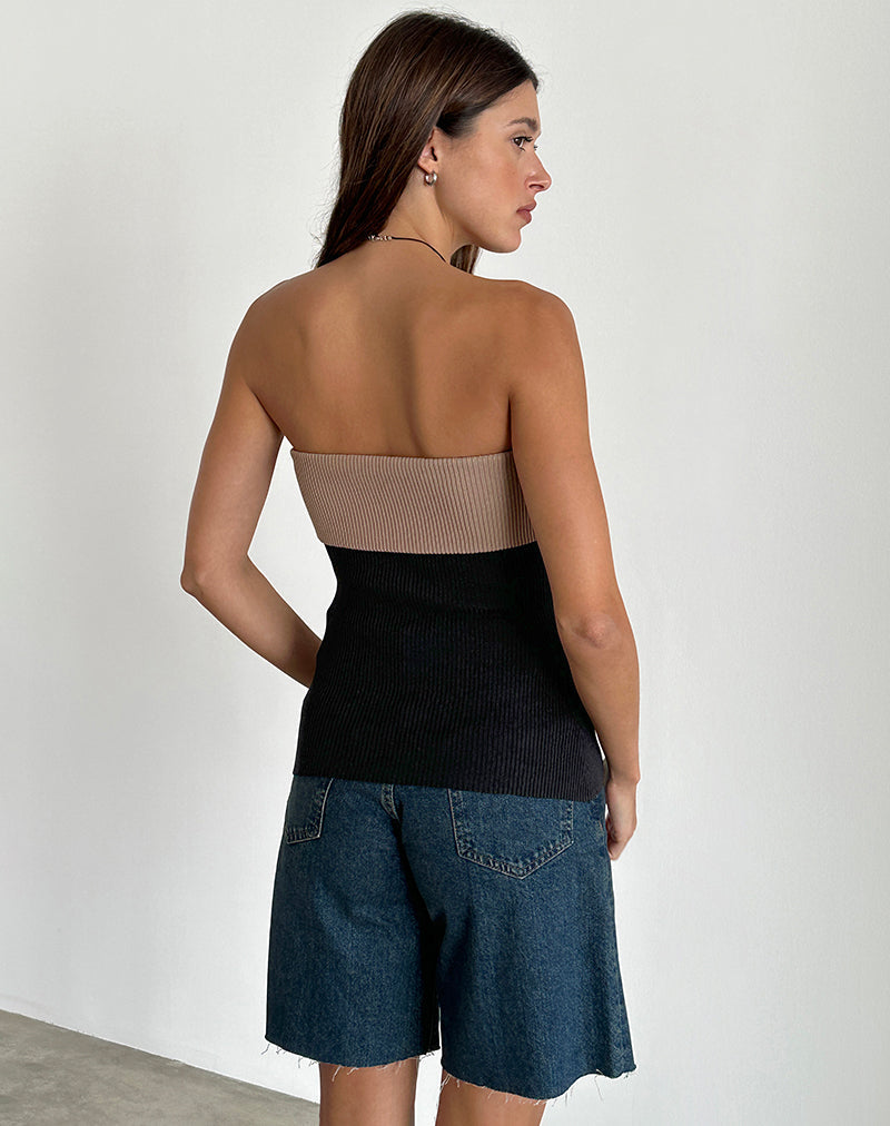 Imagen de Brylee Tube Top de punto Negro