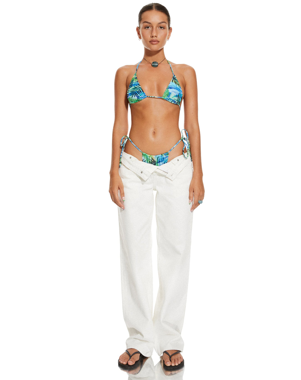 MOTEL X BARBARA Top de bikini Pami en palmera tropical