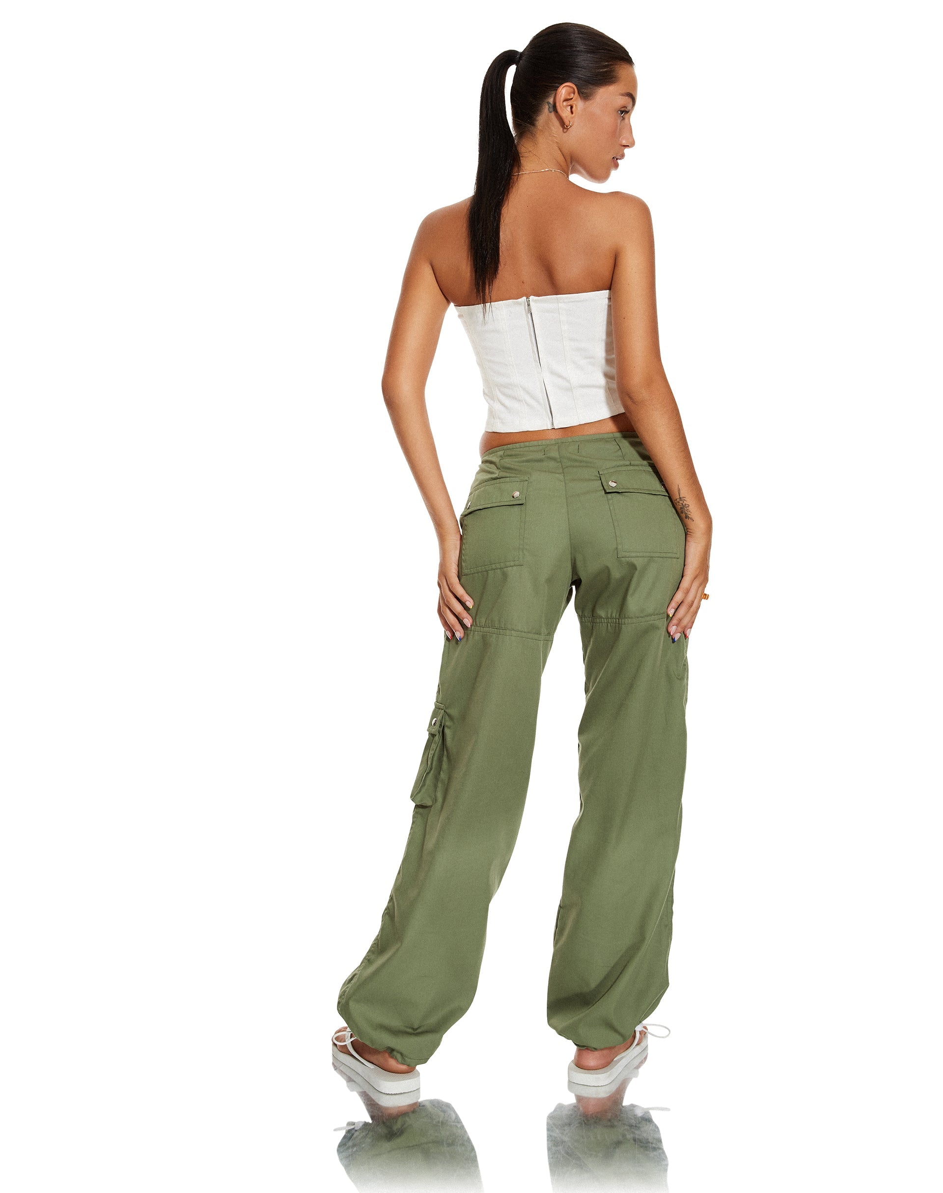 imagen de Xander Cargo Trouser en algodón Drill Oliva