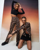 Imagen de Zoven Pantalones en Tonal Interlink Negro