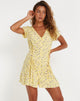 imagen de Calliope Mini Dress in Wild Flower Lemon Drop