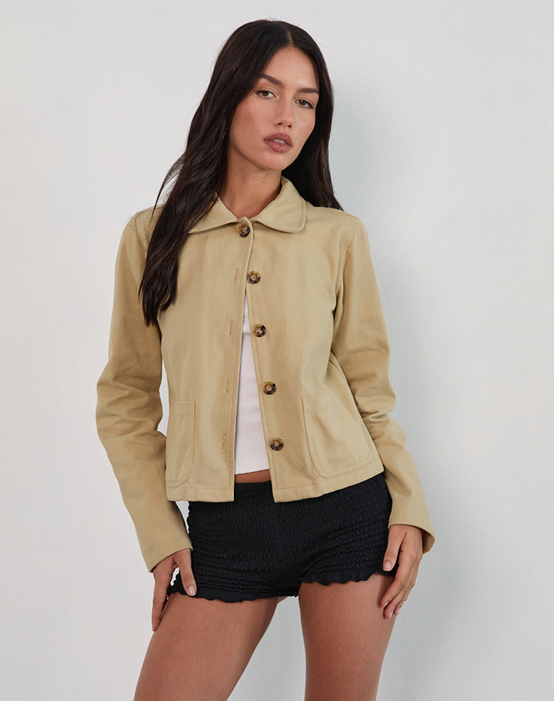Chaqueta Calva en color tostado
