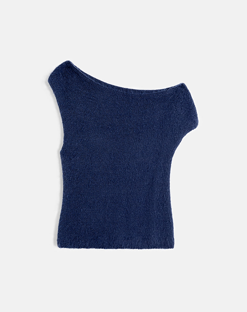 Imagen de Calyce Top en Fluffy Knit Navy
