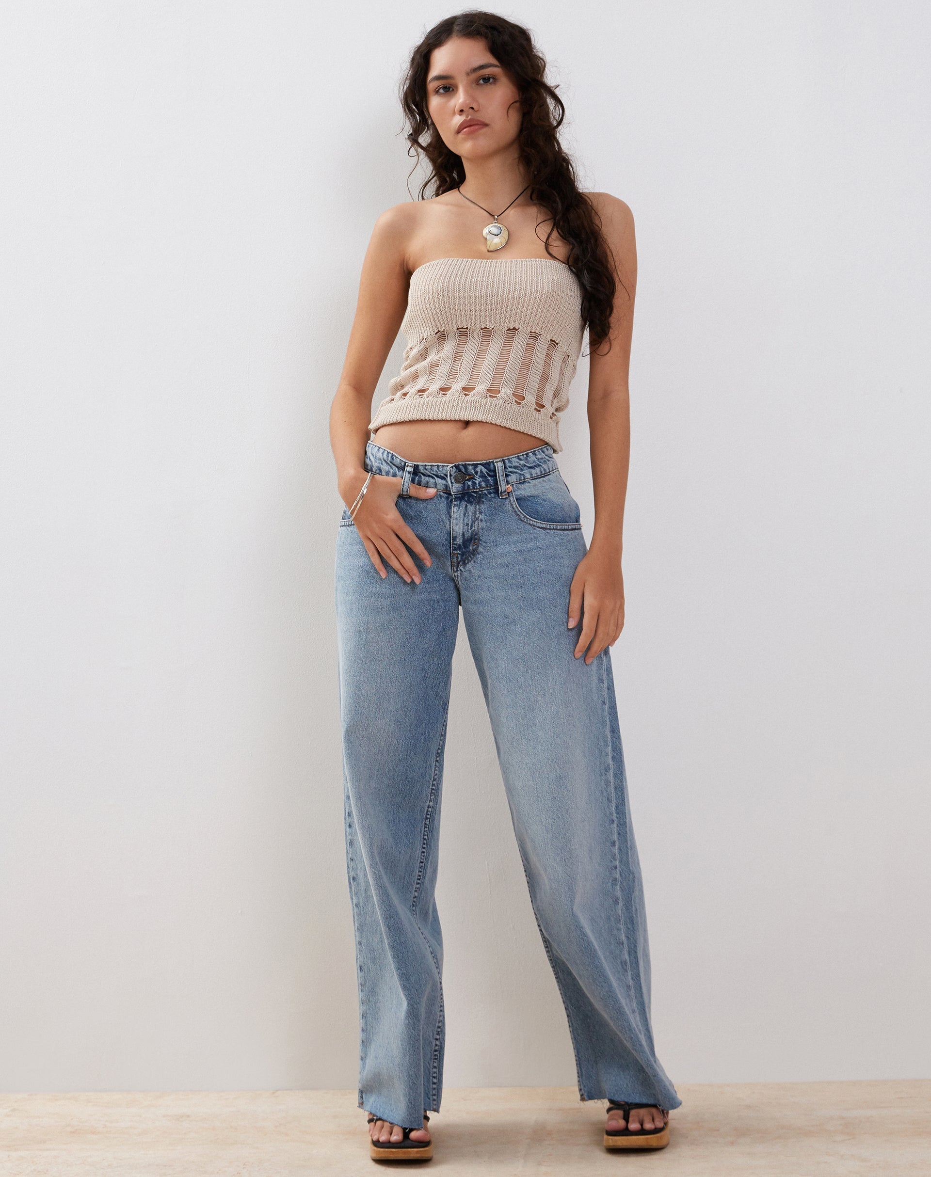Imagen de Camille Tube Top de punto en Neutro