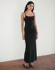 imagen de Cantana Maxi Dress in Black with Red Rosette