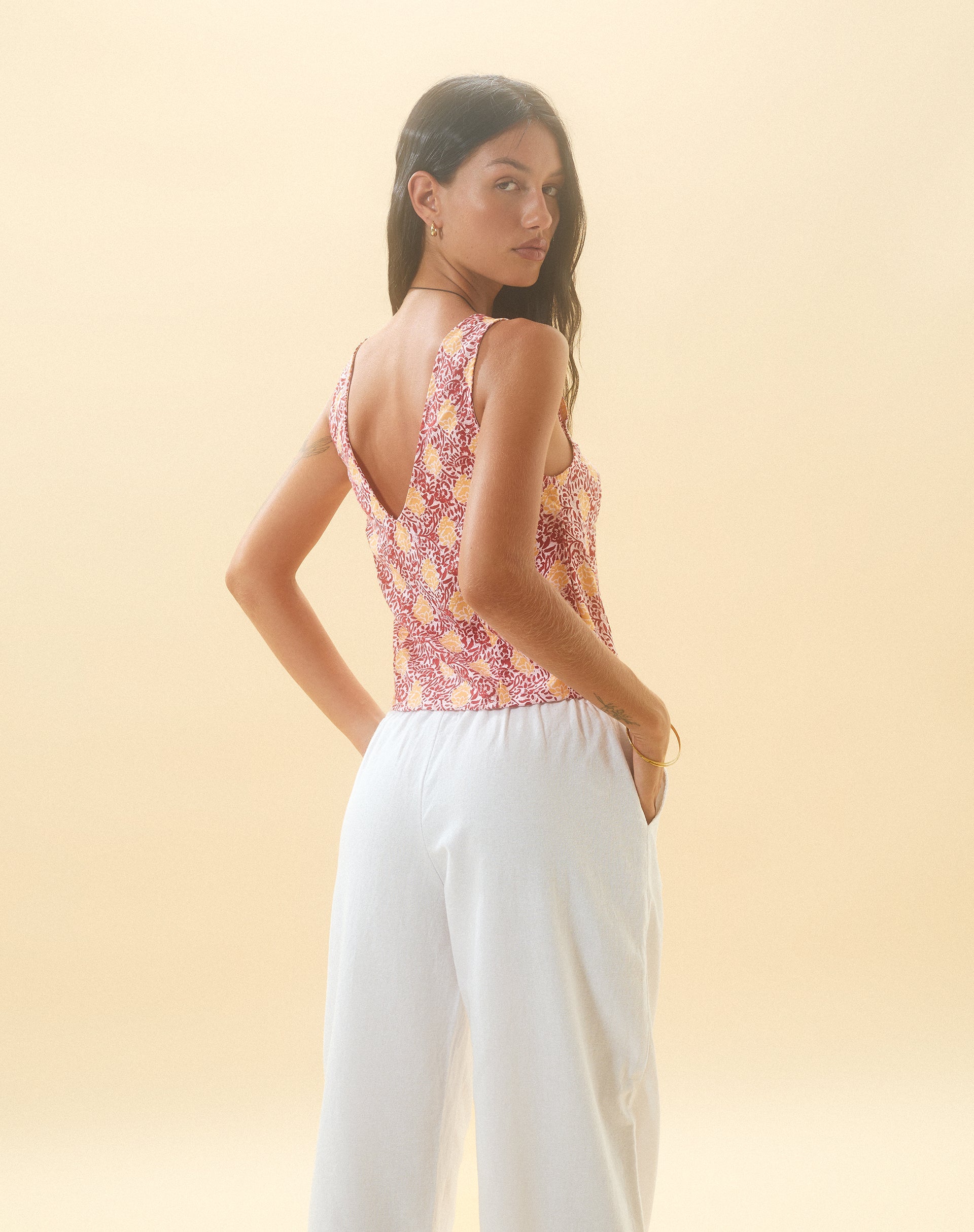 imagen de Cantika Top en Bohemian Batik Maroon Peach