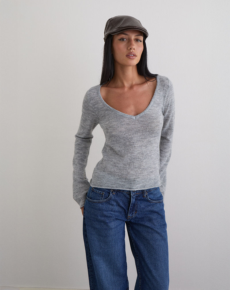 Gorra plana de PU marrón oscuro