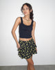 Imagen de Lowisa Minifalda de volantes en Buttercup Negro Amarillo