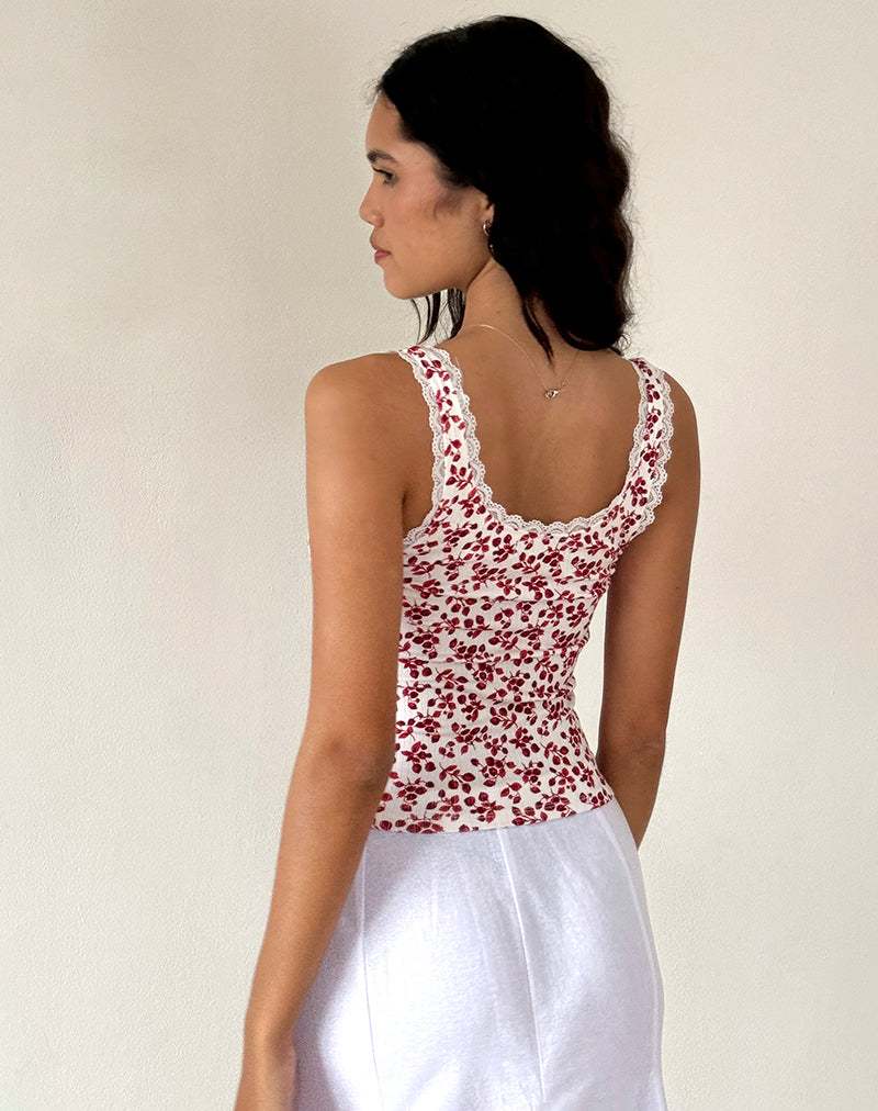 Imagen de Carillo Top en Fresa de Verano Blanco roto