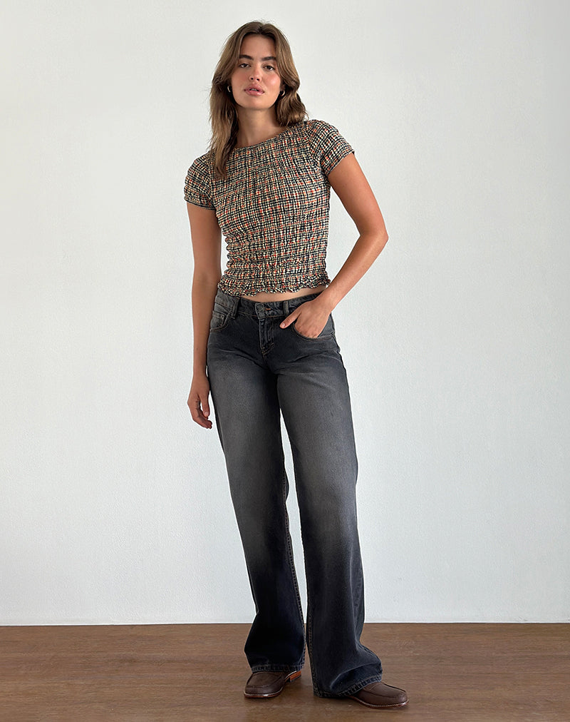 Imagen de Caripa Shirred Top in Country Check