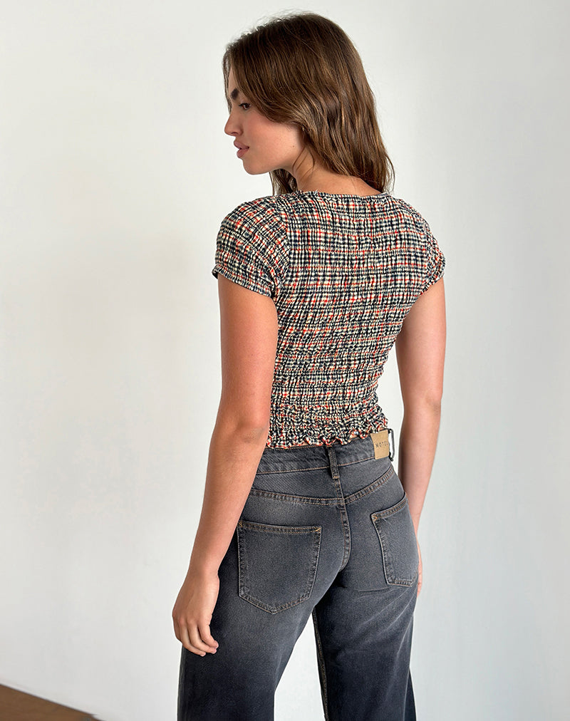 Imagen de Caripa Shirred Top in Country Check