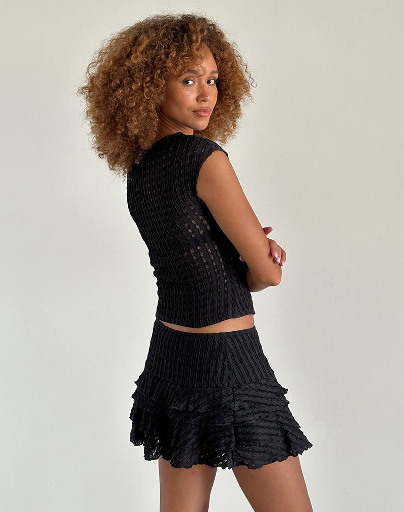 Imagen de Nova Top en Crinkle Jet Black