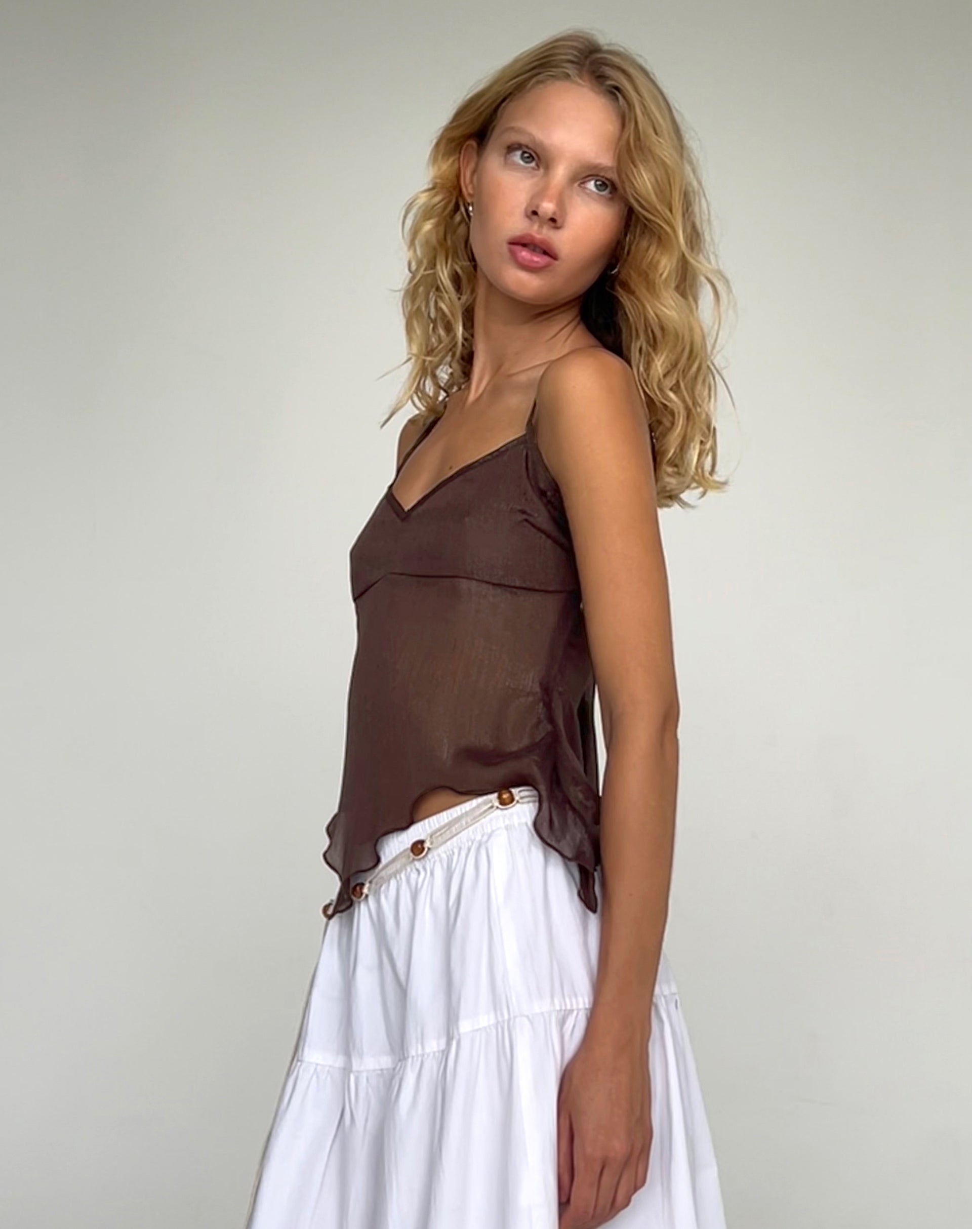 Imagen de Carmeline Cami Top en Marrón Brillo