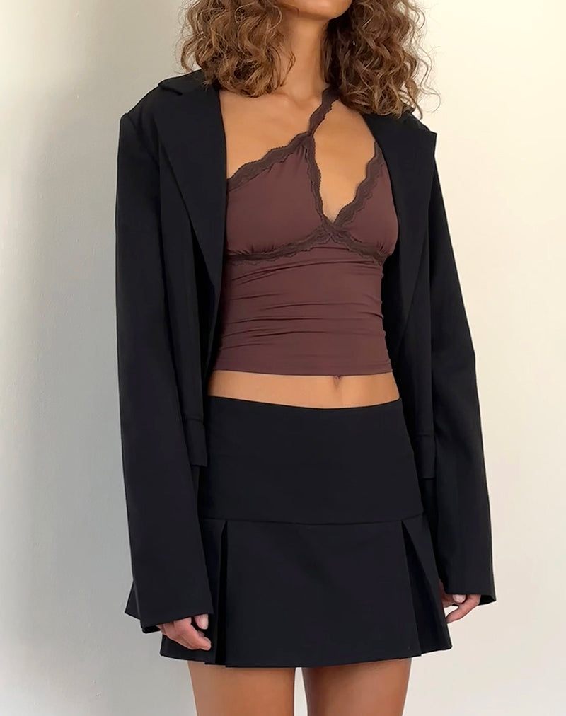 Imagen de Carolina One Shoulder Top en Mocca