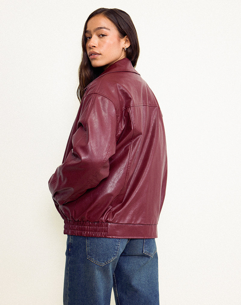 Imagen de la chaqueta Cavita en burdeos