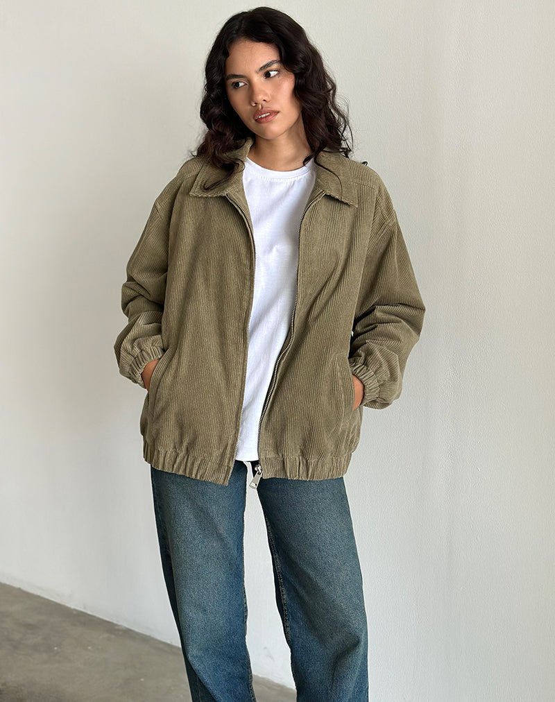 Imagen de la chaqueta Cavita en cordón verde alcachofa