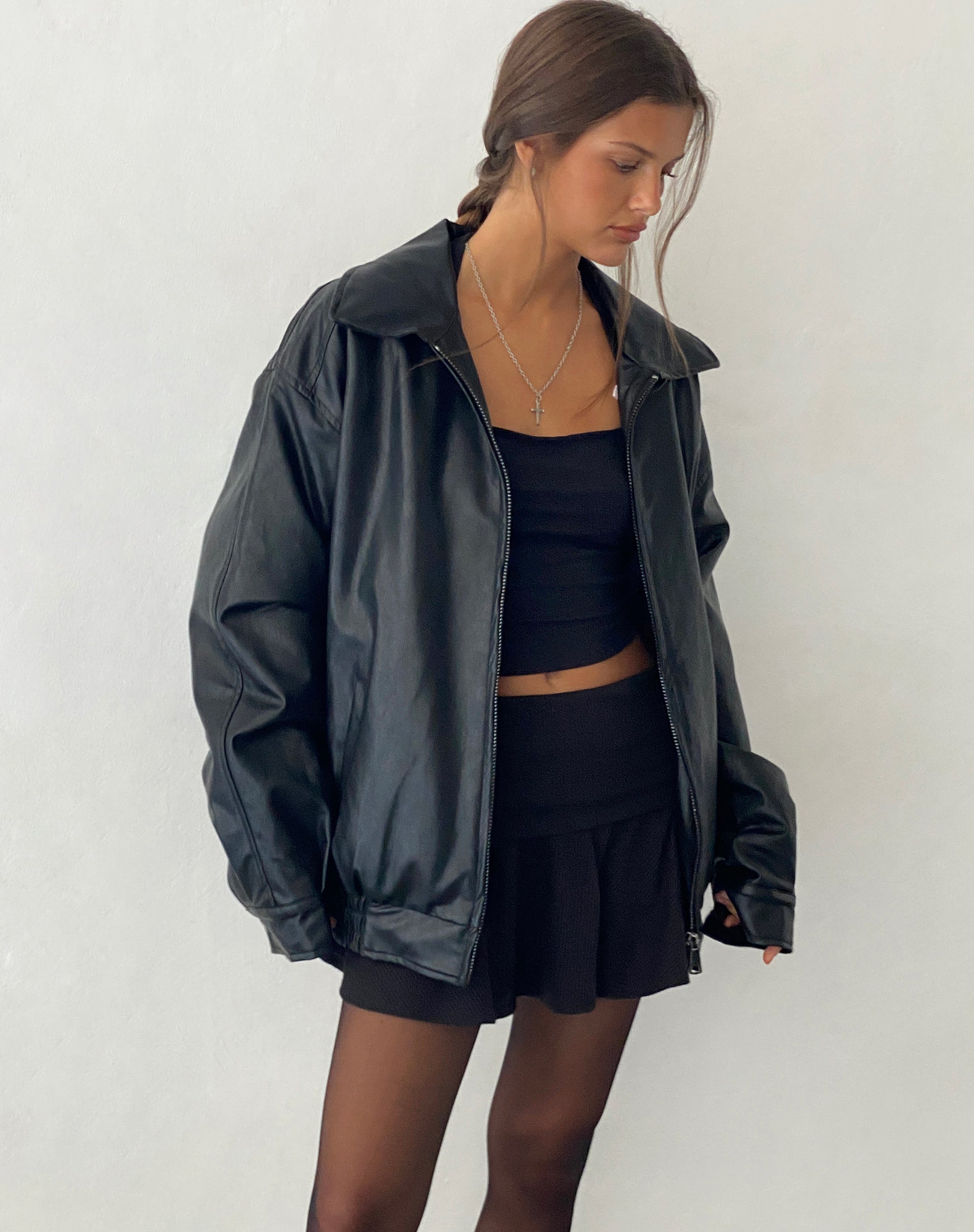 Imagen de la chaqueta Cavita en Pu Negro