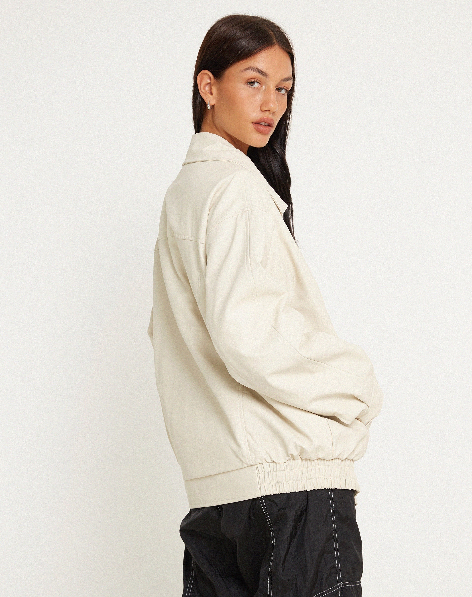 Imagen de la chaqueta Cavita en PU Crema