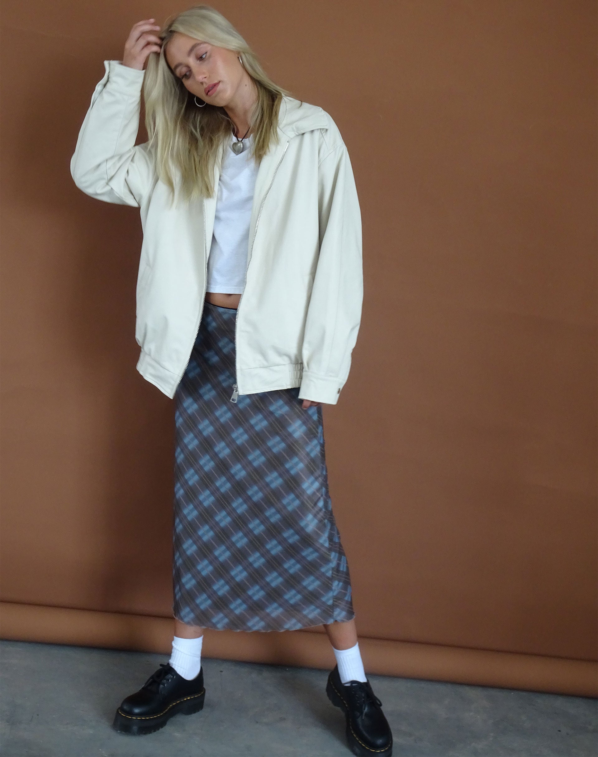 Imagen de la chaqueta Cavita en PU Crema