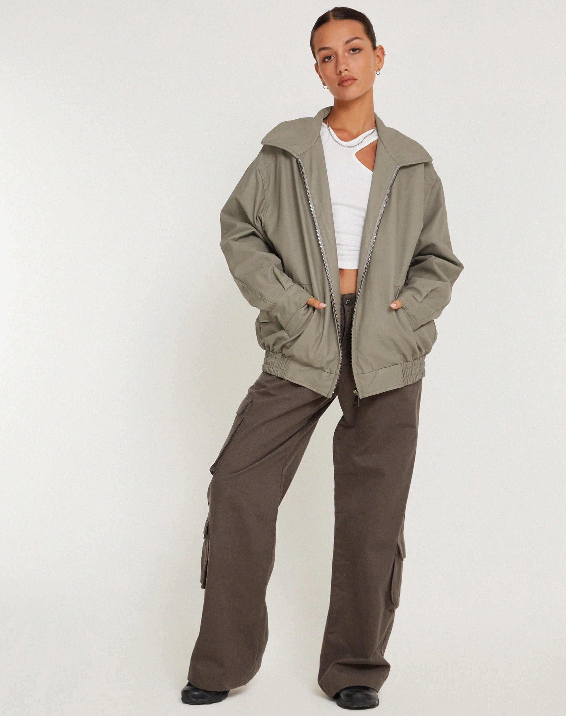 imagen de Cavita Jacket en PU Gris