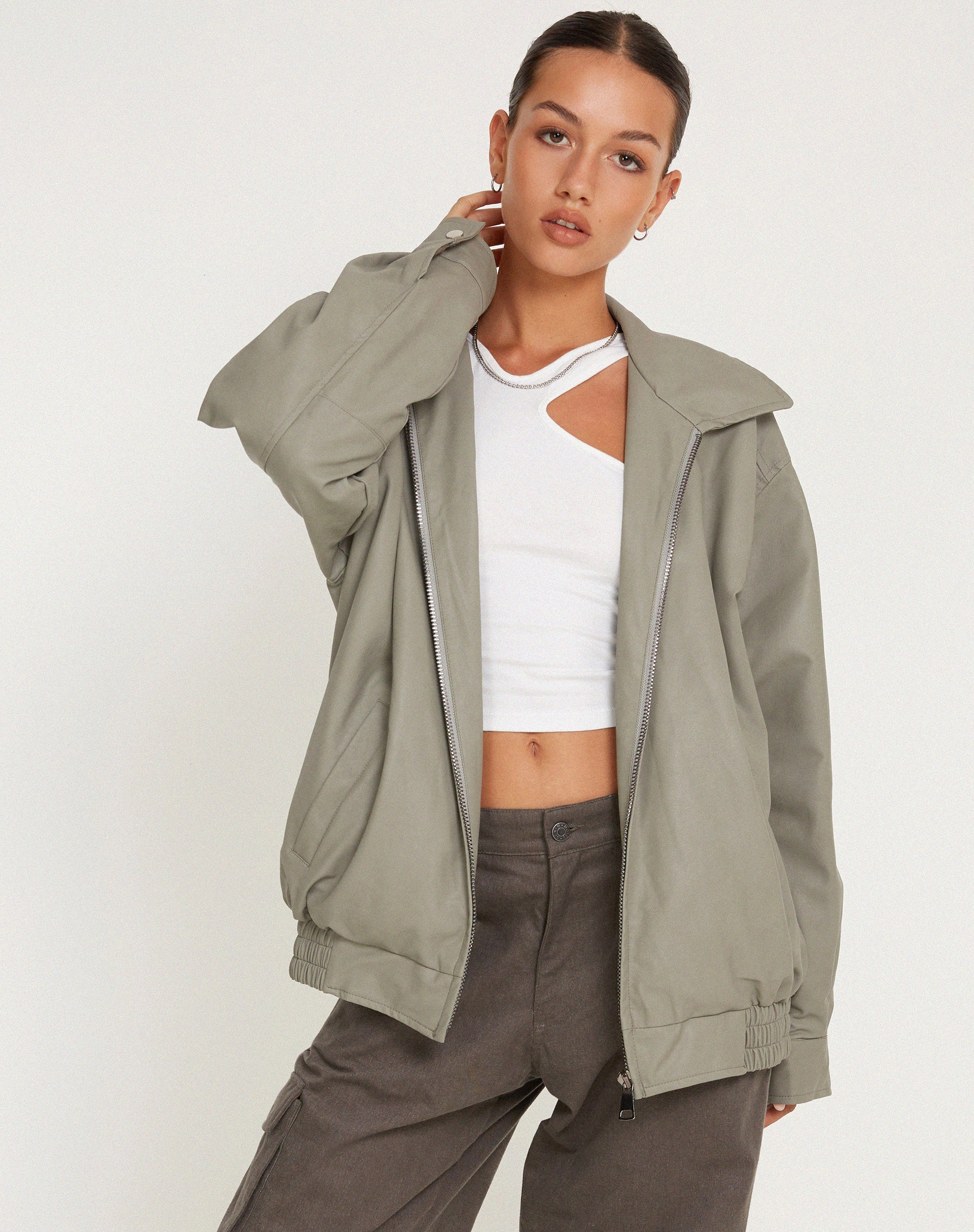 imagen de Cavita Jacket en PU Gris