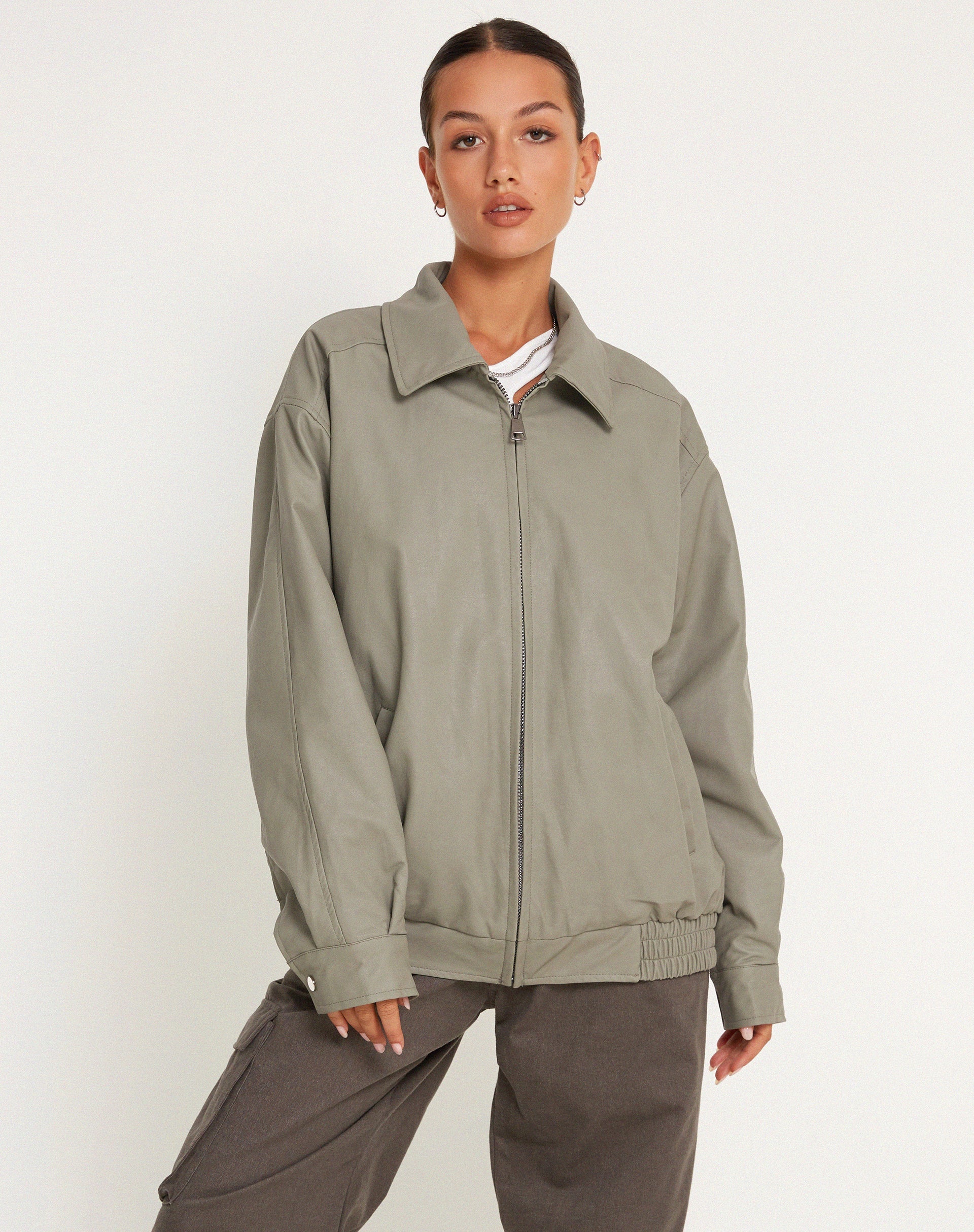 imagen de Cavita Jacket en PU Gris