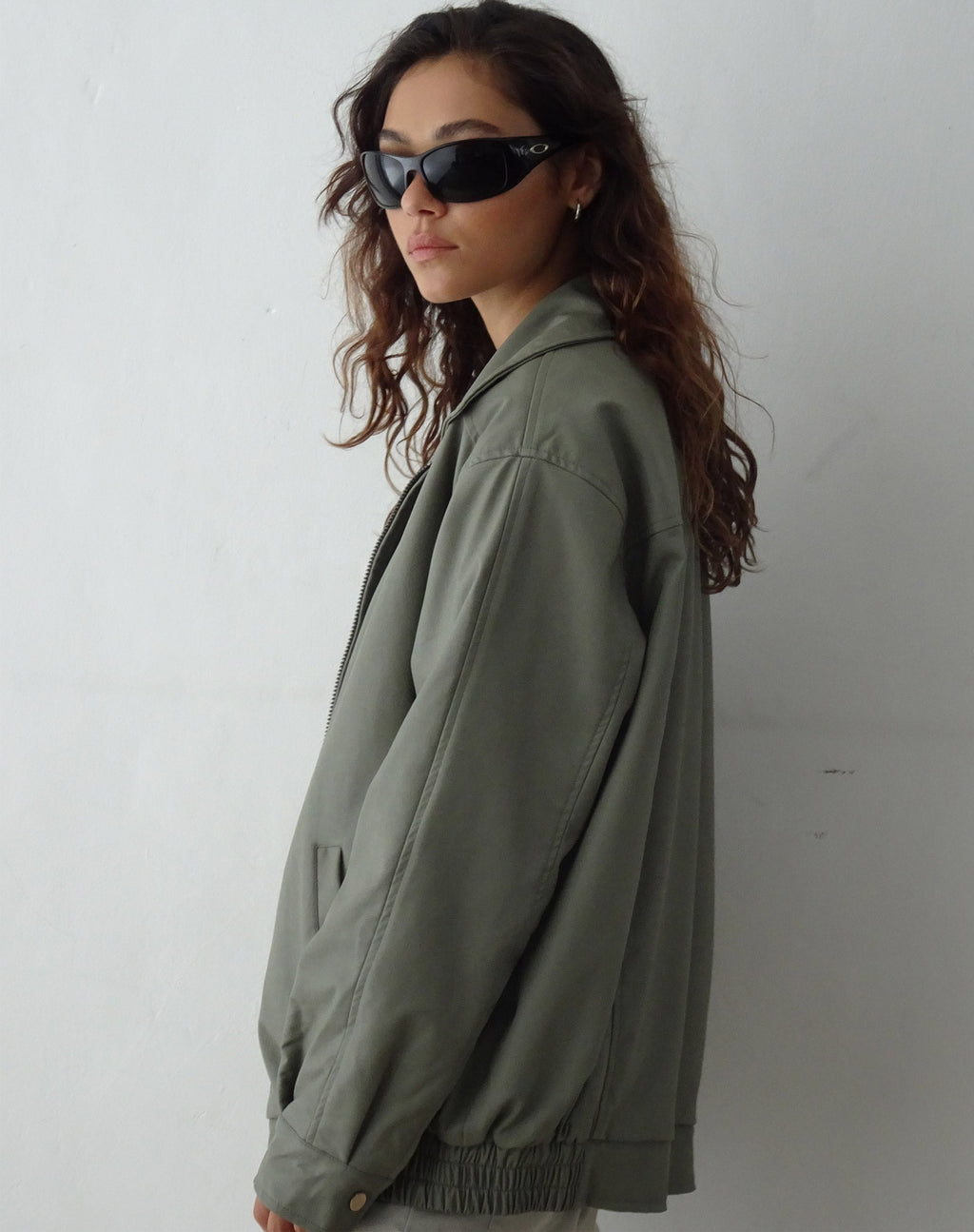 Chaqueta Cavita en PU Gris