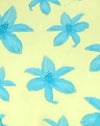 Flor pintada de amarillo