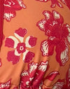 Floral Fun Naranja con encuadernación de contraste