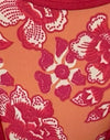Floral Fun Naranja con encuadernación de contraste