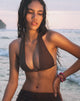 Imagen de Cerry Top de bikini con abalorios en marrón