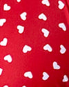 Corazón rojo y blanco