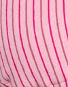 Toalla de rayas rosa