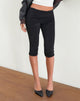 Imagen de Chantira Fold Over Capri Trousers in Slinky Black