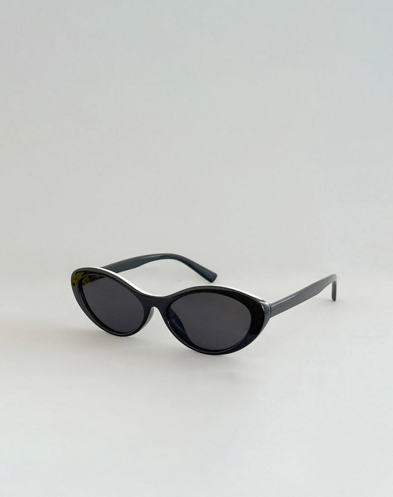 Imagen de las gafas de sol Chapini Oval en negro