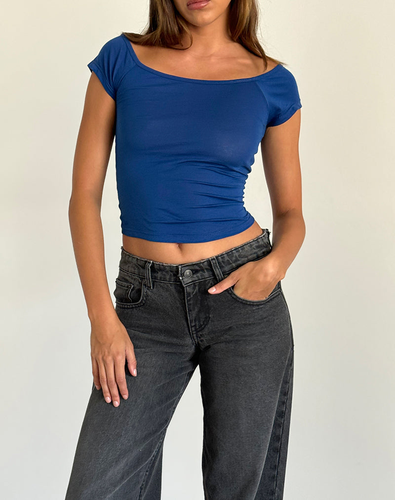 Imagen de Charya Off The Shoulder Top in Dazzling Blue