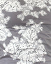  Encaje floral gris