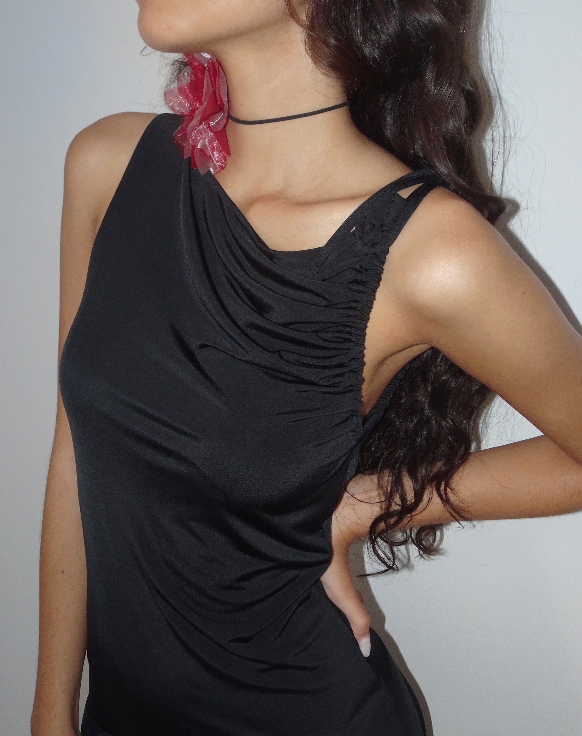 Imagen de Chaya Slinky Mini Dress in Black