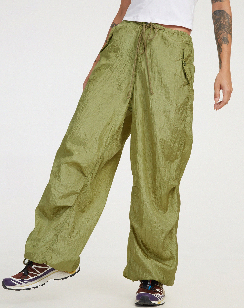 Pantalón Chute en paracaídas Pickle