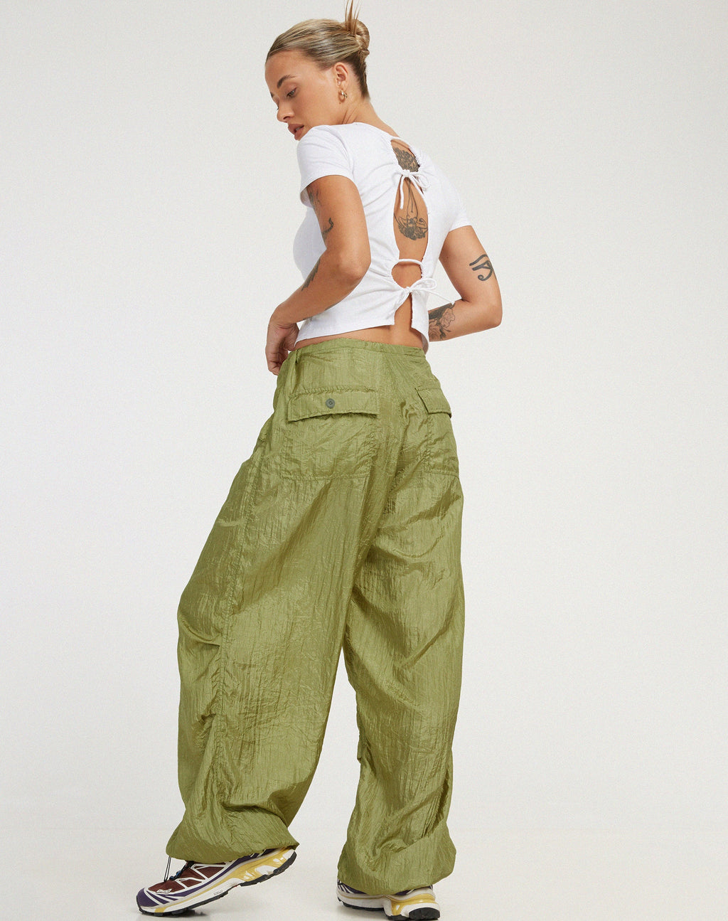 Pantalón Chute en paracaídas Pickle