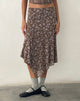 Imagen de Cinta Falda Midi en Botanist Flock Topo Oscuro