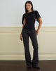 Imagen de Cirata Top en Rayón Jersey Chiffon Negro