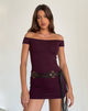 Imagen de Ciya Mini Dress in Thick Rib Oxblood