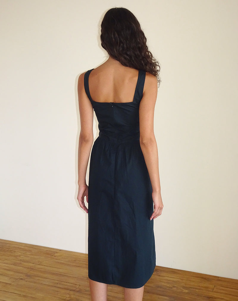 Imagen de Clesiel Vestido Midi en Zapato de Claqué con Lazos Blanco roto