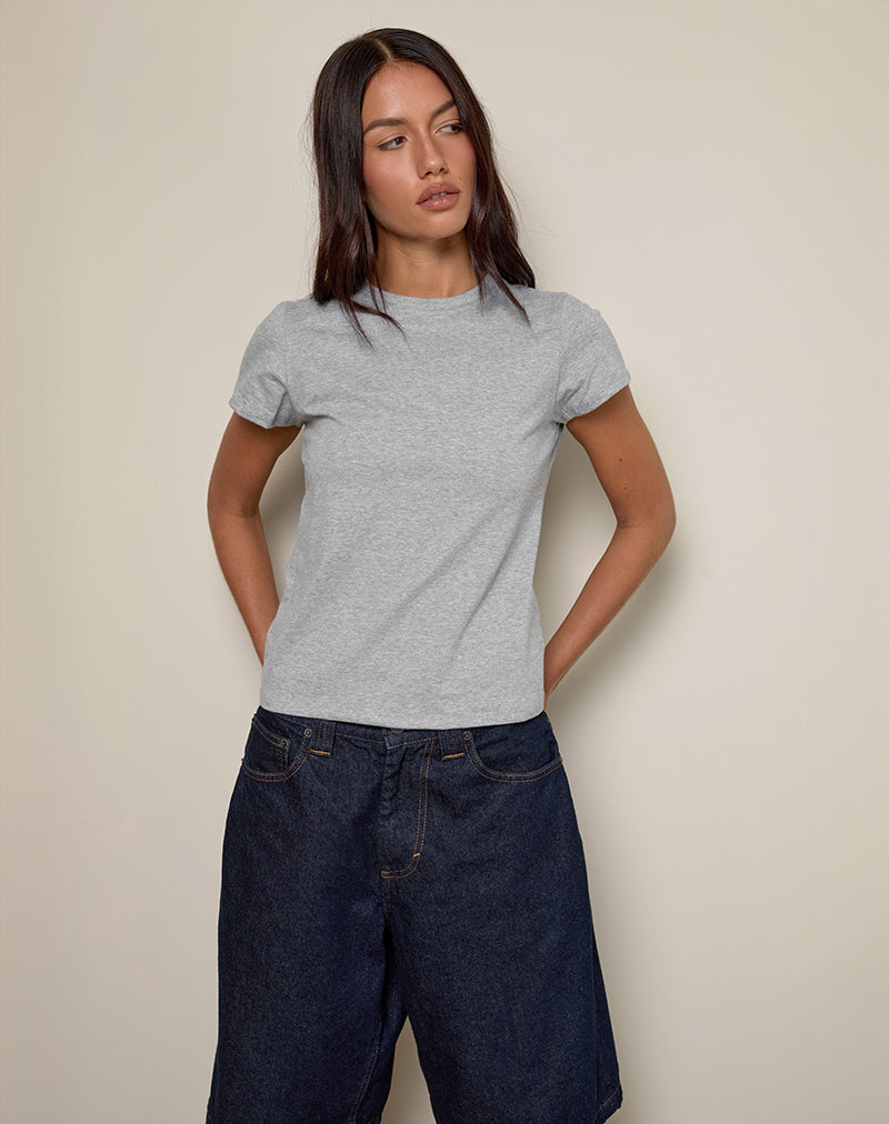 Clio Baggy Tee en marga gris