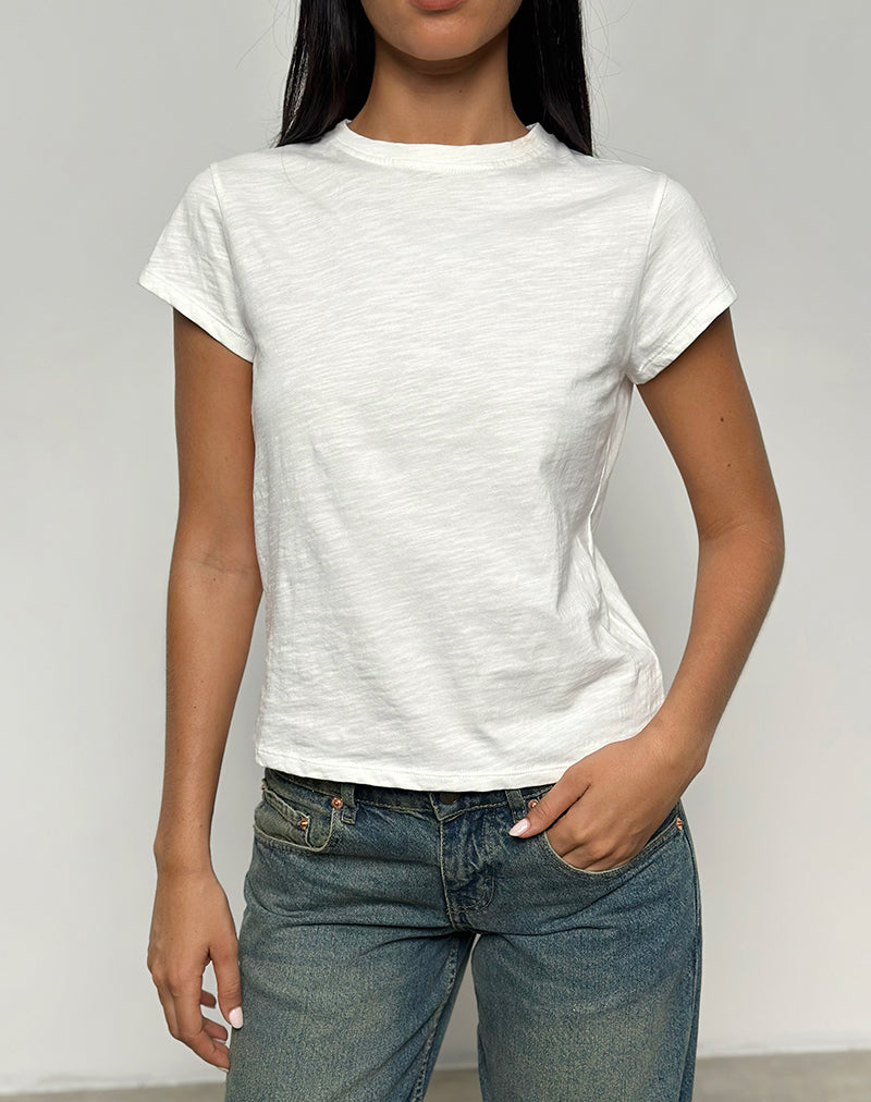 Clio Baggy Tee en marfil