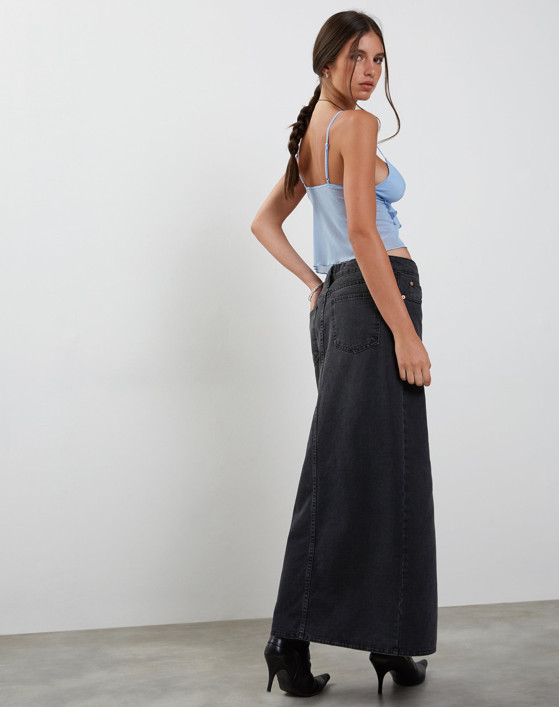 Imagen de Cojira Mesh Butterfly Top in Baby Blue