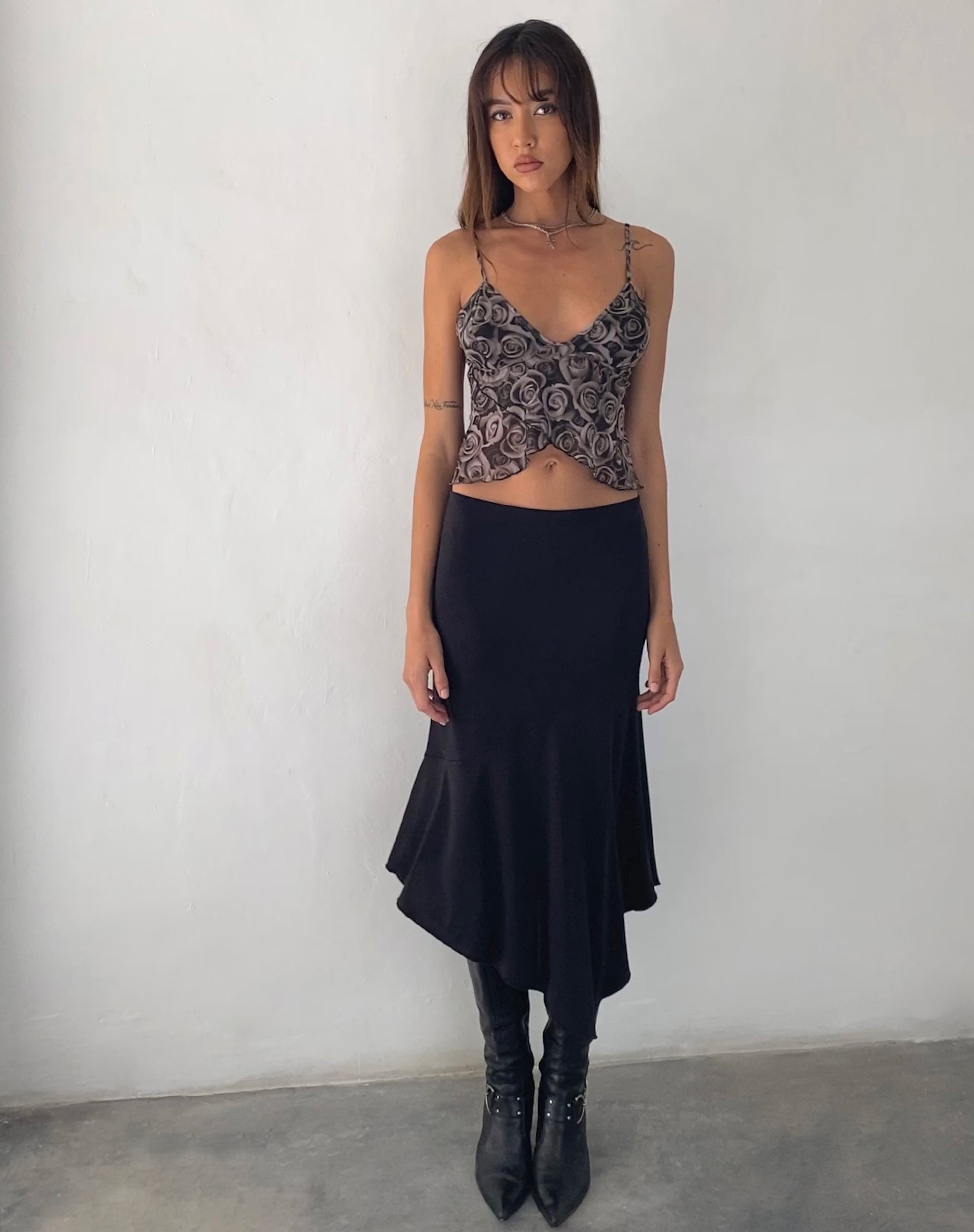 Imagen de Cojira Mesh Butterfly Top in Autumn Rose Print